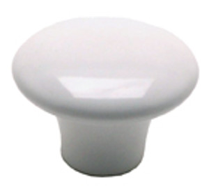 KNOB, 1-1/2", CERAMIC WHITE KNOB, 1-1/2", CERAMIC WHITE