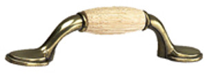 PULL, 3"C/C, ANTIQUE ENGLISH W/OAK PULL, 3"C/C, ANTIQUE ENGLISH W/OAK