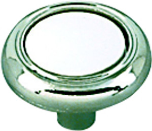 KNOB, WHITE/BRT CHROME KNOB, WHITE/BRT CHROME