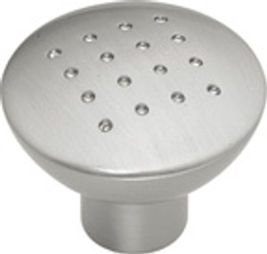 KNOB W/DIMPLES, SATIN NICKEL KNOB W/DIMPLES, SATIN NICKEL