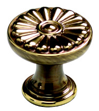 KNOB, ANTIQUE LIGHT POLISH