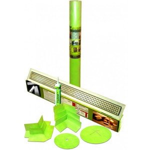 110 Sqft Shower Kit with Linear Drain, "S" Style Grate , 34" Drain Length 110 Sqft Shower Kit with Linear Drain, "S" Style Grate , 34" Drain Length