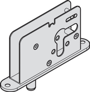 HAWA Aperto 60 single bolt lock for 17mm profile cylinder, 9mm bolt, with guide pin