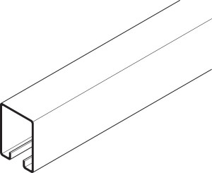 Upper Track for Straightaway 320, 63 x 48mm, for 2.5mm wall thickness, steel galvanized, 3.0meters in length Upper Track for Straightaway 320, 63 x 48mm, for 2.5mm wall thickness, steel galvanized, 3.0meters in length