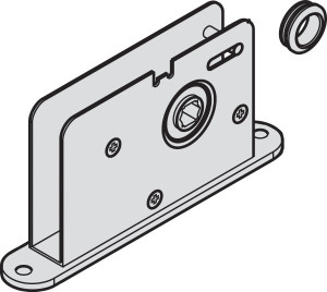 HAWA Aperto 60 single bolt lock, square socket, clip-on escutcheon, 9mm bolt HAWA Aperto 60 single bolt lock, square socket, clip-on escutcheon, 9mm bolt