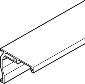 Wall mount profile, aluminum, anodized, 2.5 meters Wall mount profile, aluminum, anodized, 2.5 meters