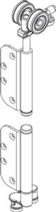 End Hanger Set, mortise, stainless steel, polished, 100 kilograms End Hanger Set, mortise, stainless steel, polished, 100 kilograms