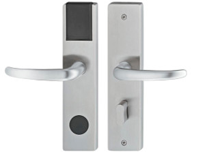 Dialock DT Lite, J handle, stainless steel, matt finish, 38-65mm, left hand Dialock DT Lite, J handle, stainless steel, matt finish, 38-65mm, left hand