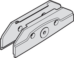 Suspension Wedge for glass mounting