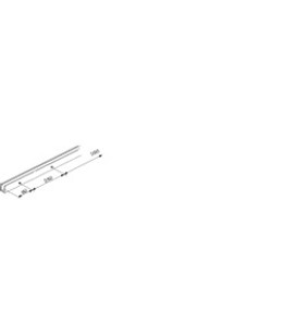 Lower Guide Channel, aluminum, anodized, 3.5 meters