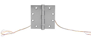 Full Mortise 5-Knuckle Hinge, electrified, standard weight, steel, satin chrome Full Mortise 5-Knuckle Hinge, electrified, standard weight, steel, satin chrome