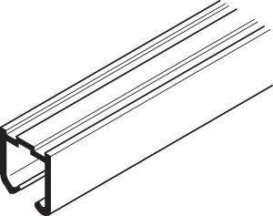Upper Track for Straightaway 100, 30 x 30mm, aluminum, 3.0meters in length Upper Track for Straightaway 100, 30 x 30mm, aluminum, 3.0meters in length