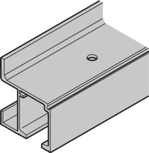 Slido Classic Single Running track, aluminum, silver, 2 meters Slido Classic Single Running track, aluminum, silver, 2 meters
