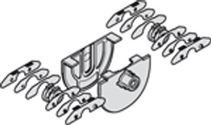 Fixing Set for 8-8.4mm glass, including drill jig