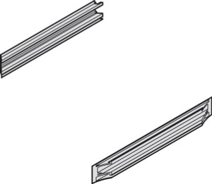 Hawa Aperto 60, adapter piece for inner track, 300mm, anodized aluminum Hawa Aperto 60, adapter piece for inner track, 300mm, anodized aluminum