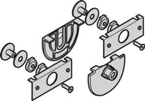 Fitting Set for 8.5-10.4mm laminated glass, including drill jig