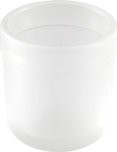 Tumbler, glass opaque white