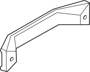 Bow Handle for Straightaway, center to center 151mm, steel Bow Handle for Straightaway, center to center 151mm, steel