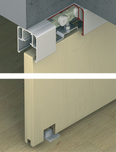 Slido Classic 60-P Fitting Set, Sliding Door Hardware, Slido D-Line11 50P to 120P, set without running track940.42.064