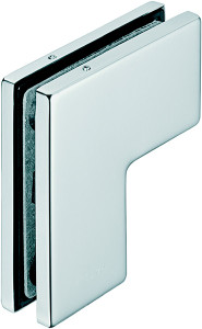 Sidelite / Transom Connection Patch fitting, for 10-12.7mm thick glass, matte stainless steel cover, 106 x 106mm Sidelite / Transom Connection Patch fitting, for 10-12.7mm thick glass, matte stainless steel cover, 106 x 106mm