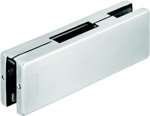 Top Door Patch Strike, for 10-12.7mm thick glass, matte stainless steel cover, 162 x 51mm Top Door Patch Strike, for 10-12.7mm thick glass, matte stainless steel cover, 162 x 51mm