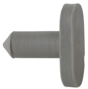 Door Silencer, for wood door frame, rubber, gray