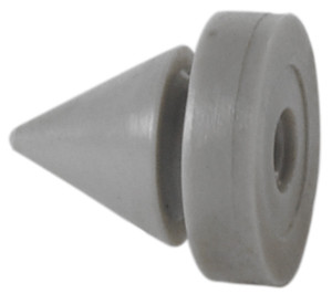 Door Silencer, for metal door frame, rubber, gray