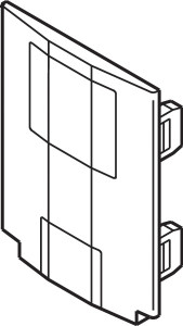Cover Cap for GV glass rail, suspension, plastic, black Cover Cap for GV glass rail, suspension, plastic, black