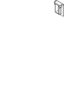 Covercap, plastic, gray, 20 x 25 mm