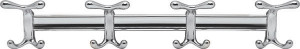 Coat Hook, Bella Italiana, zinc, polished chrome, 110 x 86 x 585mm