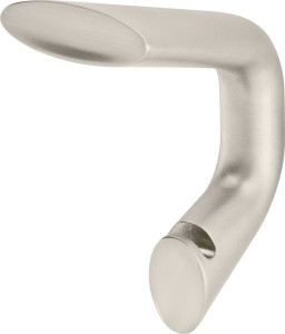 Coat Hook, Bella Italiana, zinc, satin nickel, 107 x 86 x 44mm