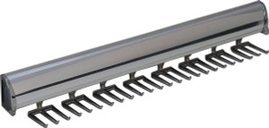 Synergy Elite Tie Rack with full extension slide, aluminum with zinc hooks, chrome-plated polished, zinc, 17 7/8" length Synergy Elite Tie Rack with full extension slide, aluminum with zinc hooks, chrome-plated polished, zinc, 17 7/8" length