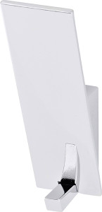 Coat Hook, Bella Italiana, zinc, polished chrome, 100 x 56 x 30mm