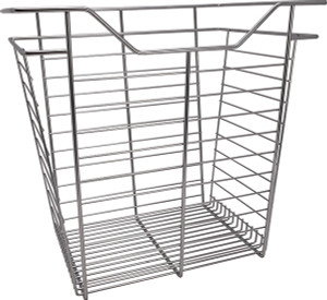 Closet Basket, steel, chrome, 14" depth x 17" width x 17" height, with zinc plated 14" slides Closet Basket, steel, chrome, 14" depth x 17" width x 17" height, with zinc plated 14" slides