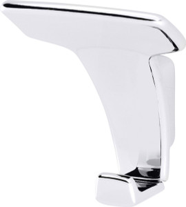 Coat Hook, Bella Italiana, zinc, satin nickel, 70 x 39 x 53mm