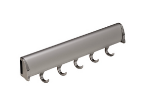 Synergy Elite Belt Rack, with full extension slide, aluminum with zinc hooks, Polished chrome, 11 7/8" length Synergy Elite Belt Rack, with full extension slide, aluminum with zinc hooks, Polished chrome, 11 7/8" length