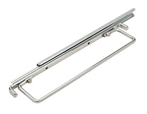 Valet Bar, steel, chrome plated, 11" length