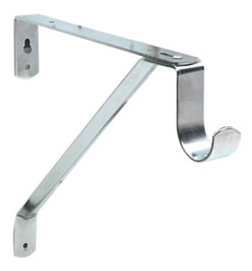 Closet Bracket, steel, chrome-plated, for 40mm, round