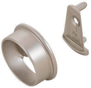 Synergy Elite Wardrobe Tube Support, zinc, matt nickel, 1 5/16" diameter Synergy Elite Wardrobe Tube Support, zinc, matt nickel, 1 5/16" diameter