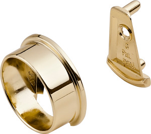 Synergy Elite Wardrobe Tube Support, zinc, brass (Gold), 1 5/16" diameter   804/ 803.39.910/2z Synergy Elite Wardrobe Tube Support, zinc, brass (Gold), 1 5/16" diameter   804/ 803.39.910/2z