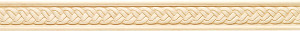 Carved Moulding, braid, maple, 2 x 1/2 x 96"
