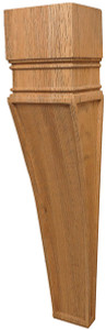 Corbel, Arcadian, oak, 5 1/4" x 24"