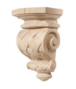 Corbel, Cottage, maple, 5 7/8 x 9"
