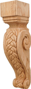 Corbel, Rattan, oak, 2 7/8 x 13"