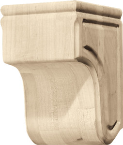 Corbel, plain, red oak, 5 11/16 x 8 15/16"
