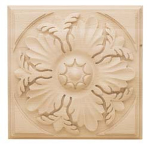 Ornament, Artisan, maple, 5 7/8" x 5 7/8"