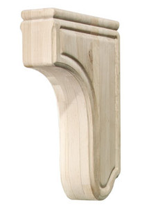 Corbel, plain, maple, 2 3/4" x 13"