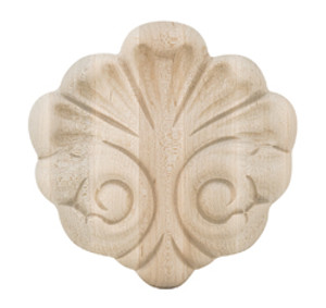 Carved ornament, Traditions, oak, 5" x 5"