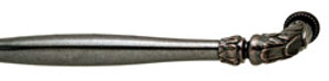 Handle, Artisan, zinc, florentine bronze, M6, center to center 8"