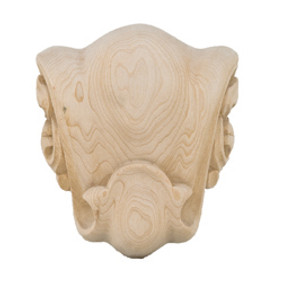 Carved Ornament, Chateau, maple, 5 7/8 x 5 7/8"